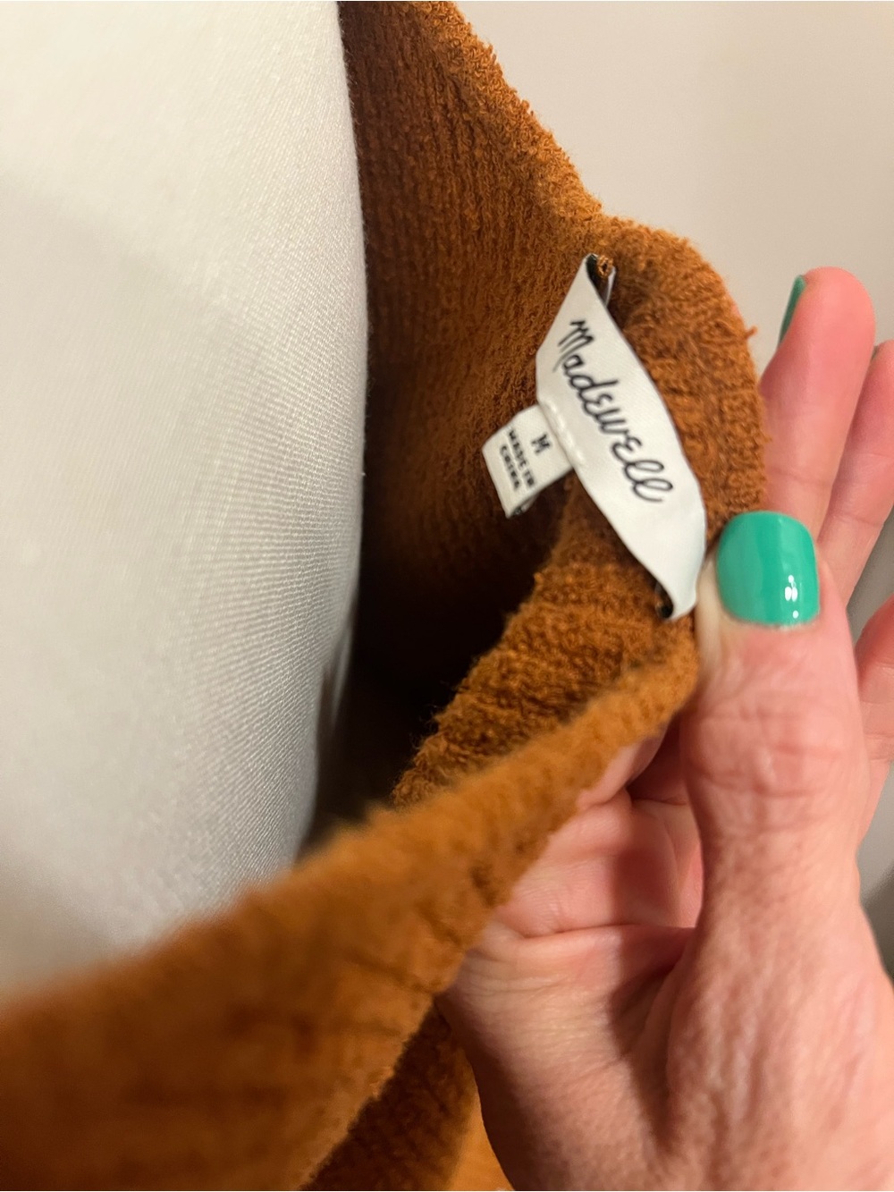 Madewell Rust-Brown Ribbed Button Tank - Picture 3 of 3